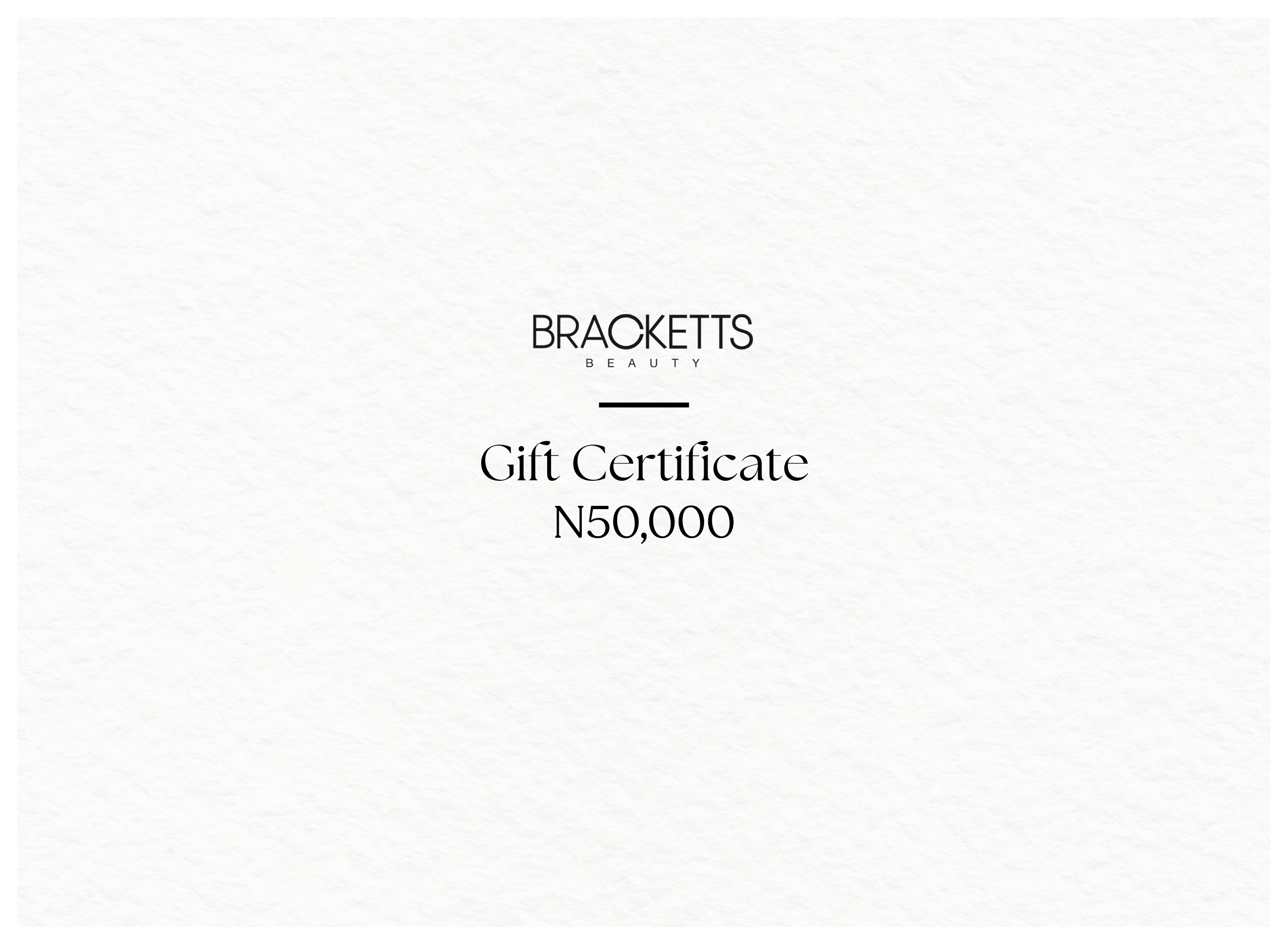 Bracketts Beauty Gift Card