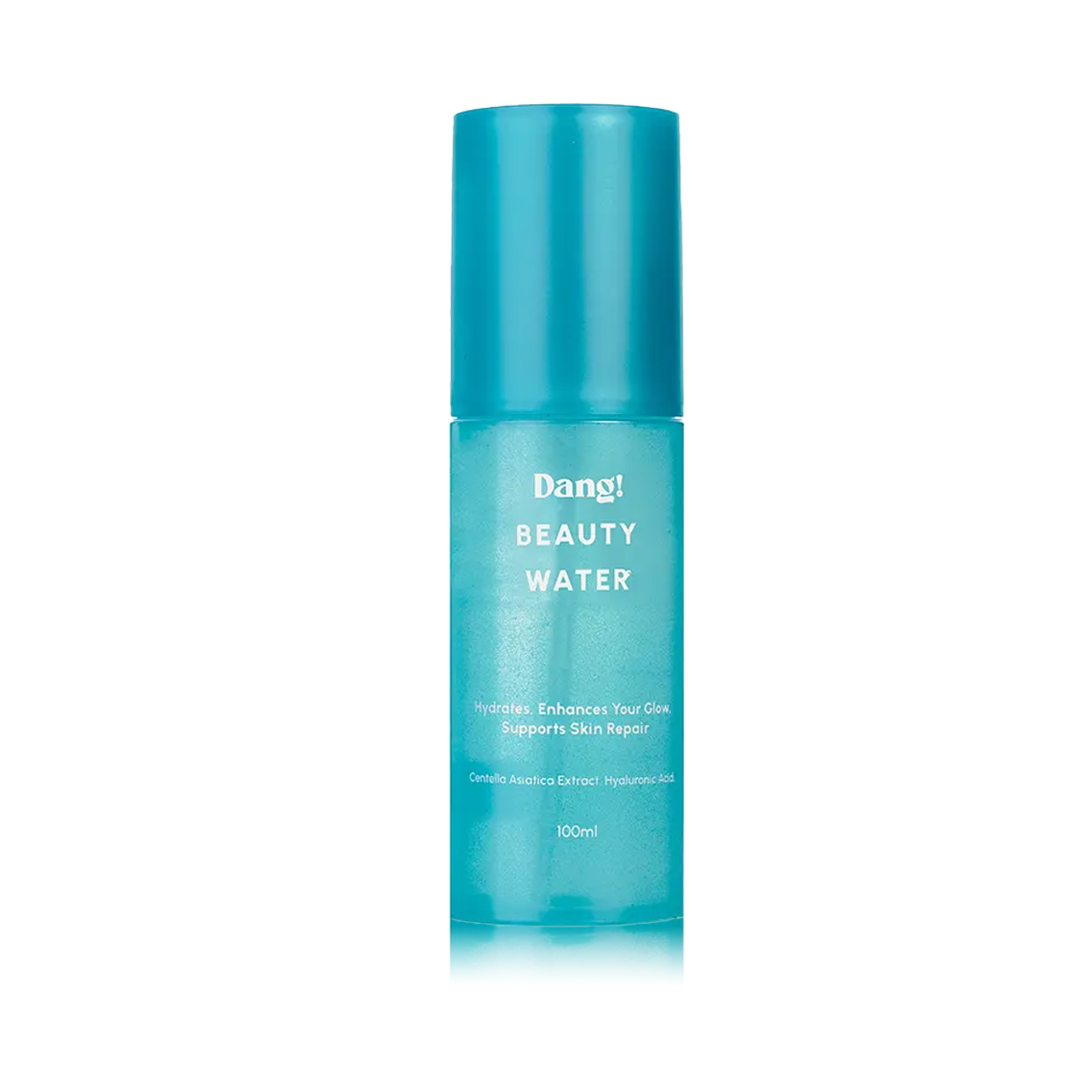 Dang! Beauty Water 100ml sky blue bottle container at Bracketts Beauty