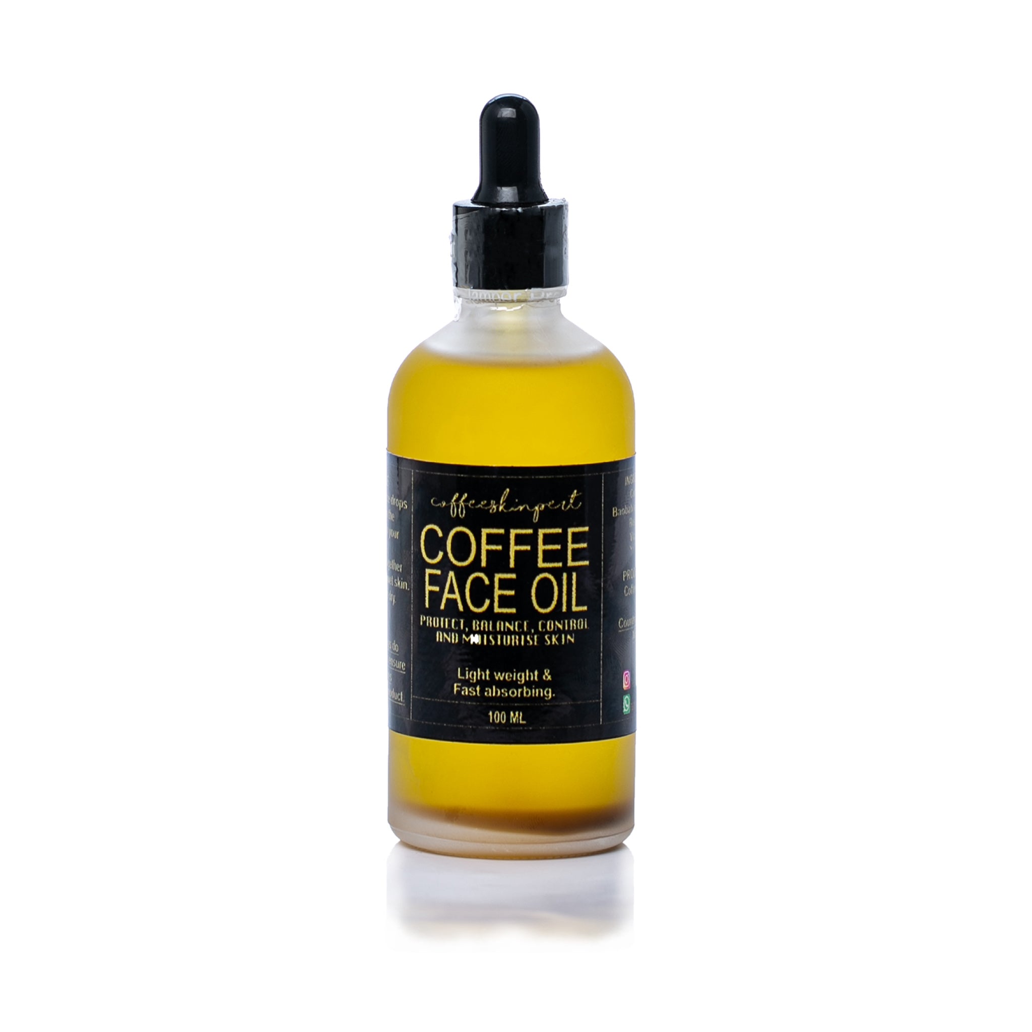 Nigerian face oil Coffee Skinpert at Bracketts Beauty