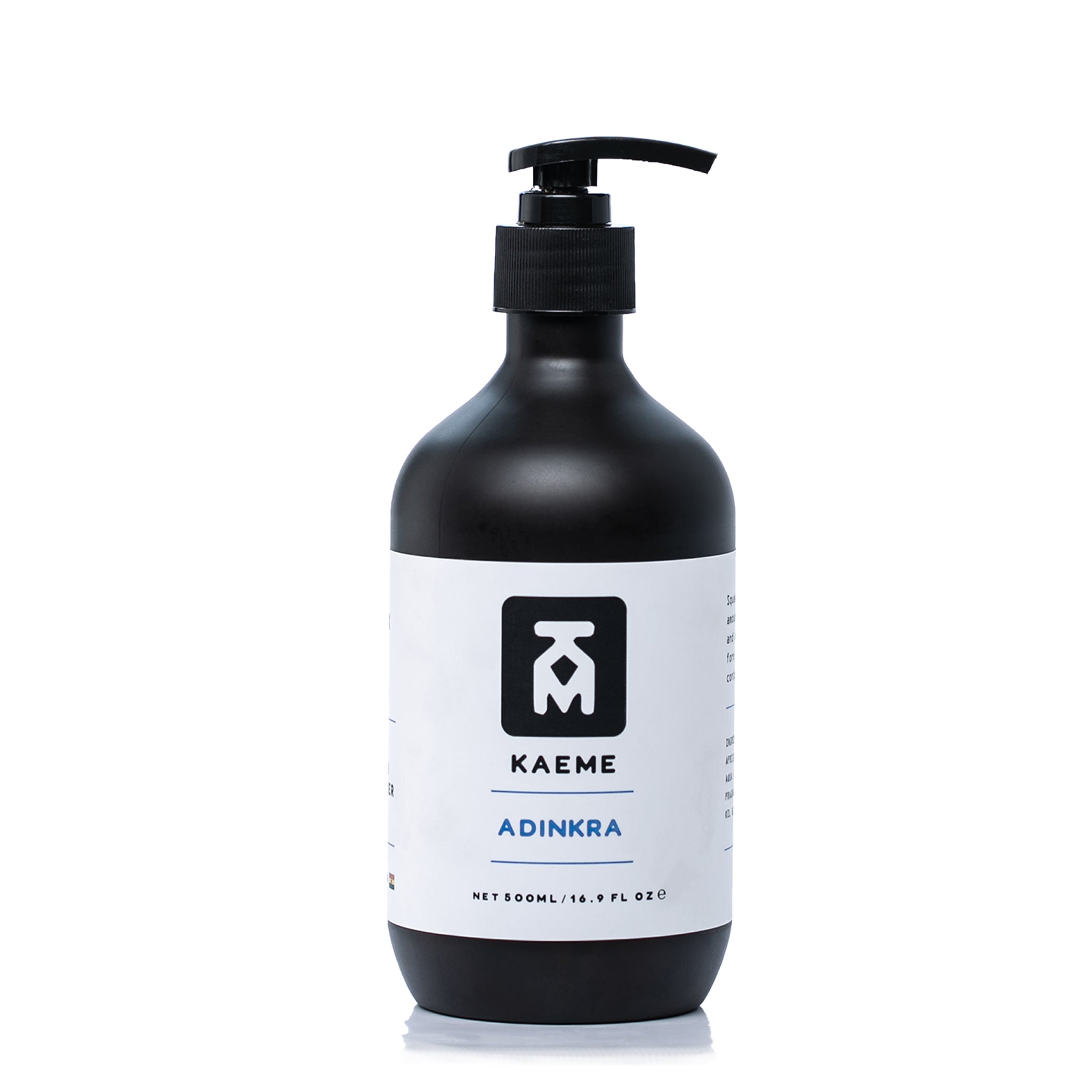 Ghanaian black soap body wash Kaeme Adinkra at Bracketts Beauty
