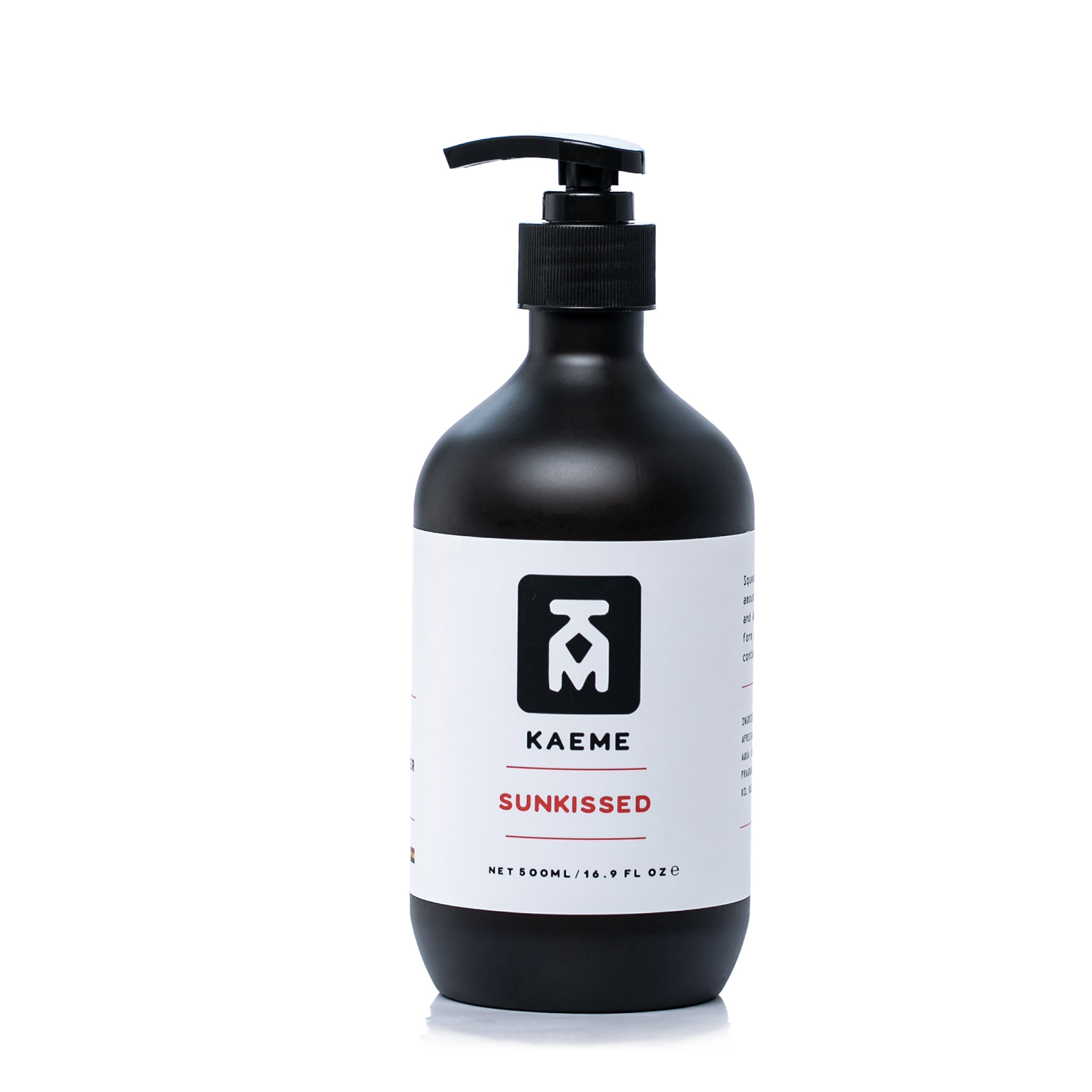 Ghanaian black soap body wash Kaeme Sunkissed at Bracketts Beauty