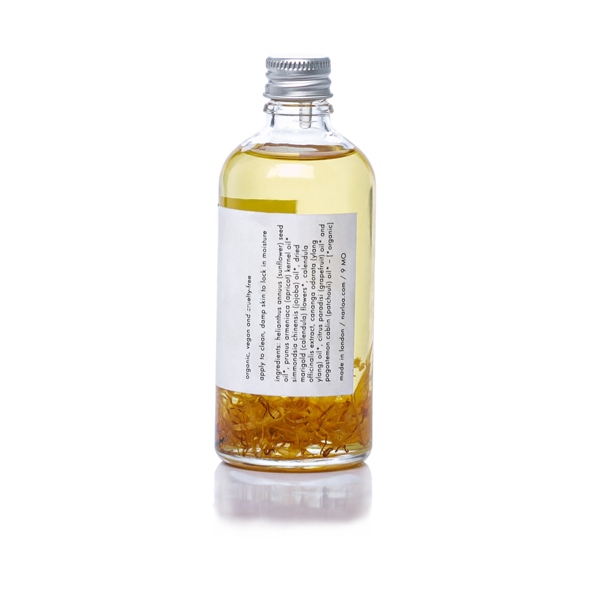Narloa marigold body oil at Bracketts Beauty