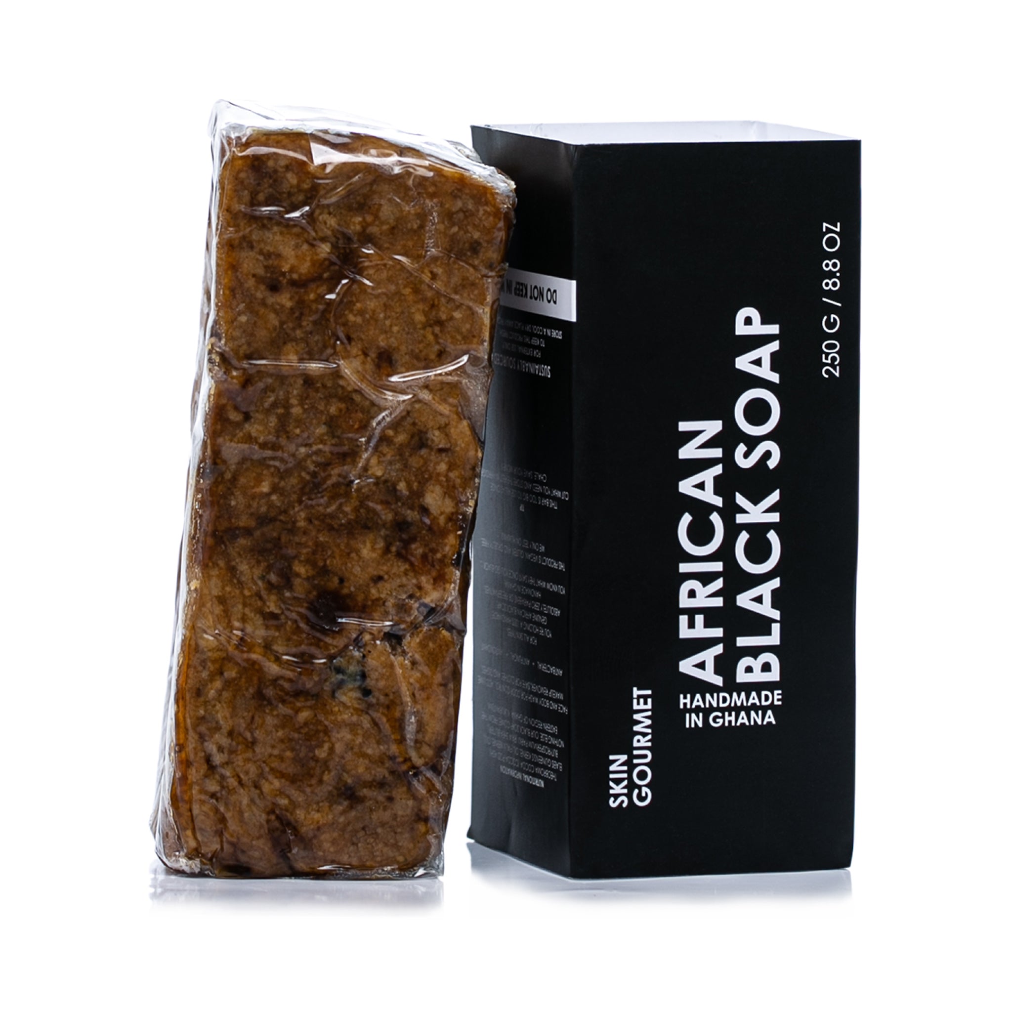 Ghanaian black soap Skin Gourmet at Bracketts Beauty
